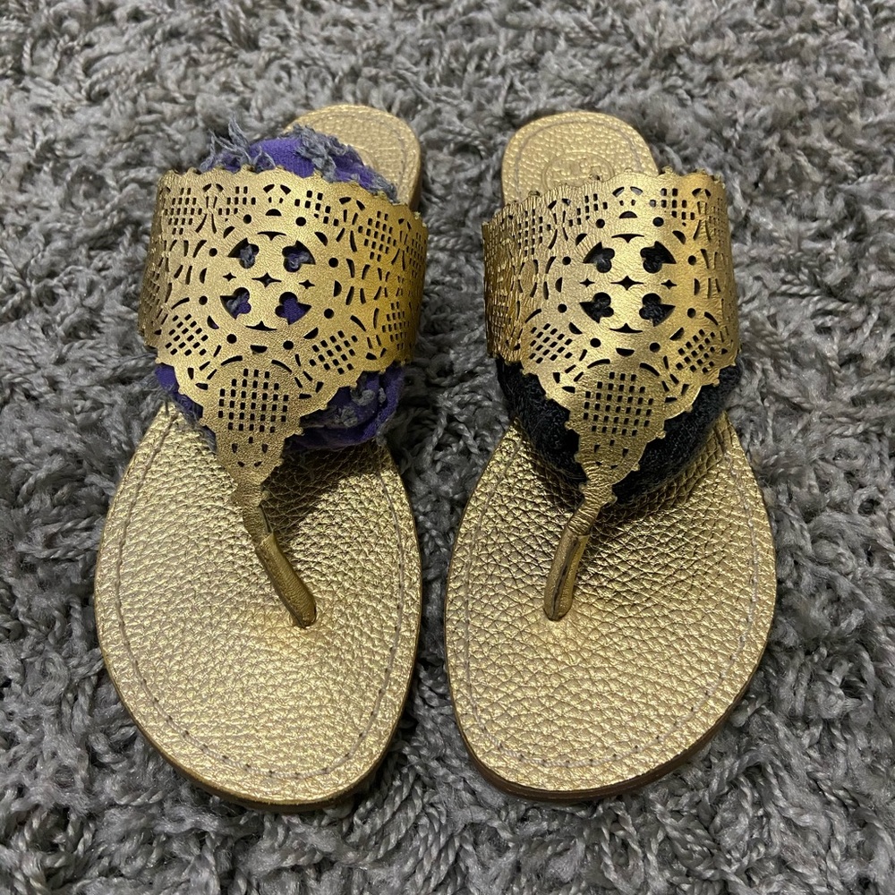 TORY BURCH Gold Sandals